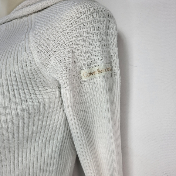 Calvin Klein Zip Up Hooded Sweater - Picture 3 of 9